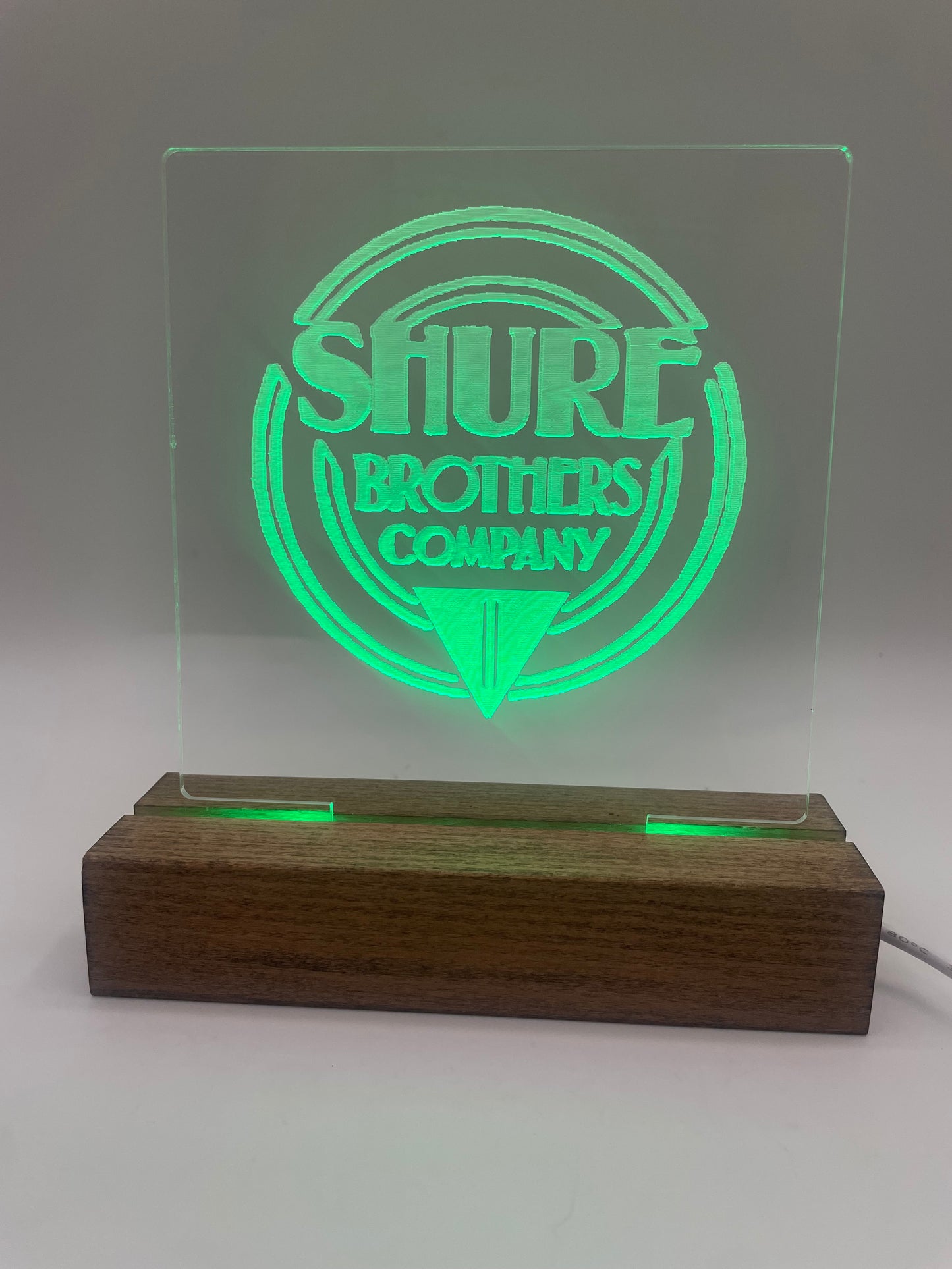 LED Acrylic Music Sign Room Decoration Shure