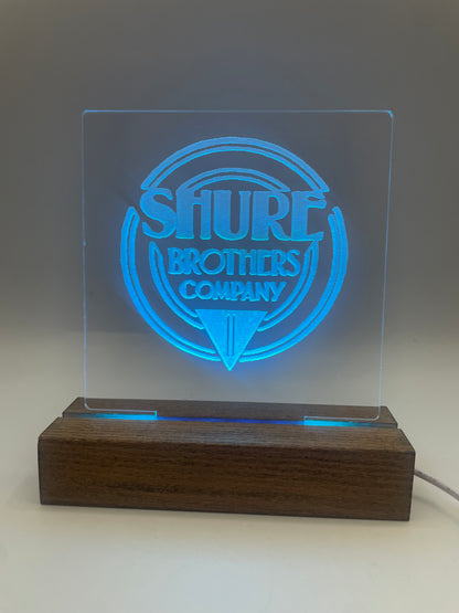 LED Acrylic Music Sign Room Decoration Shure
