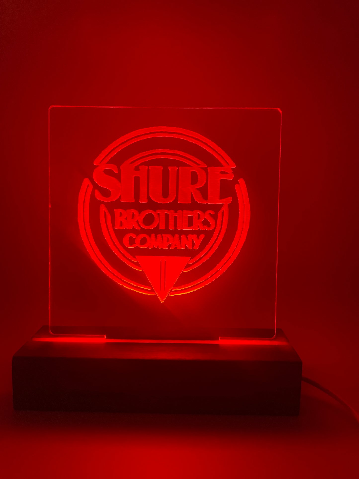 LED Acrylic Music Sign Room Decoration Shure