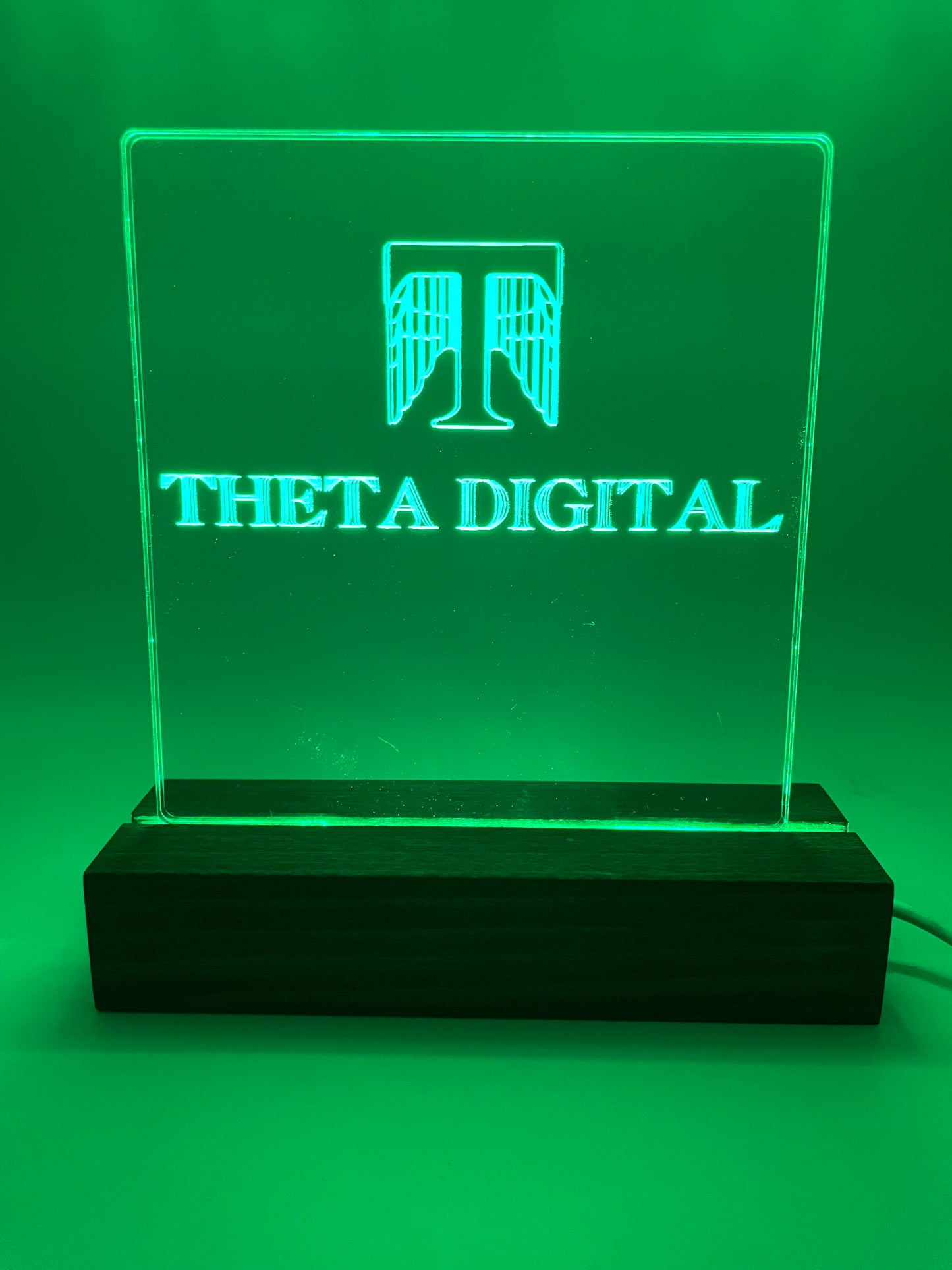 LED Acrylic Sign Music Room Decoration Theta