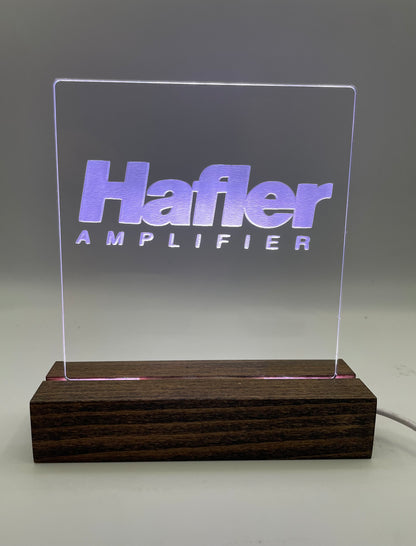 LED Acrylic Sign Music Lover's Room Decoration Hafler