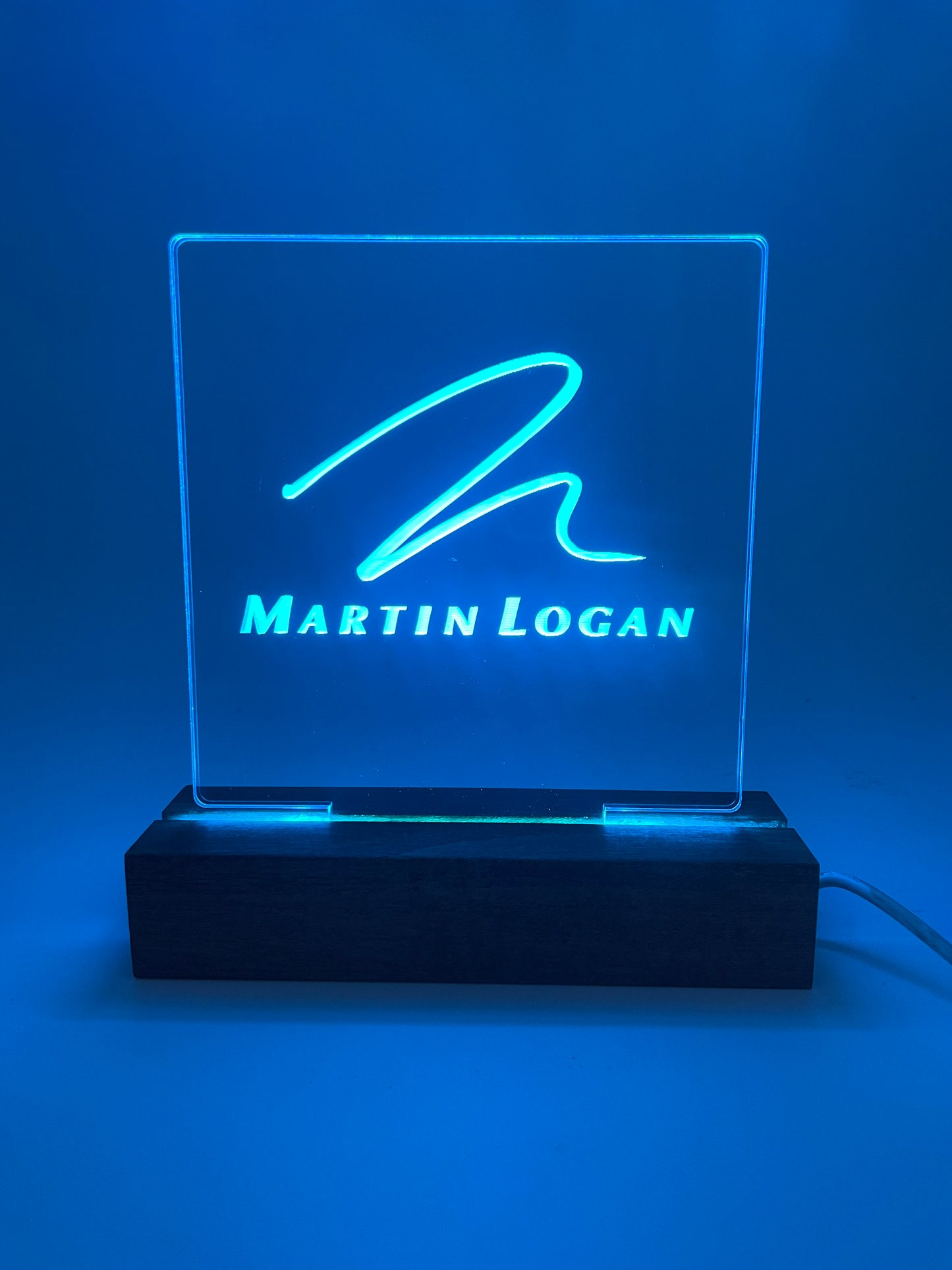 LED Acrylic Music Decoration Sign Music Lovers Martin Logan