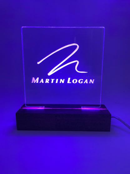 LED Acrylic Music Decoration Sign Music Lovers Martin Logan