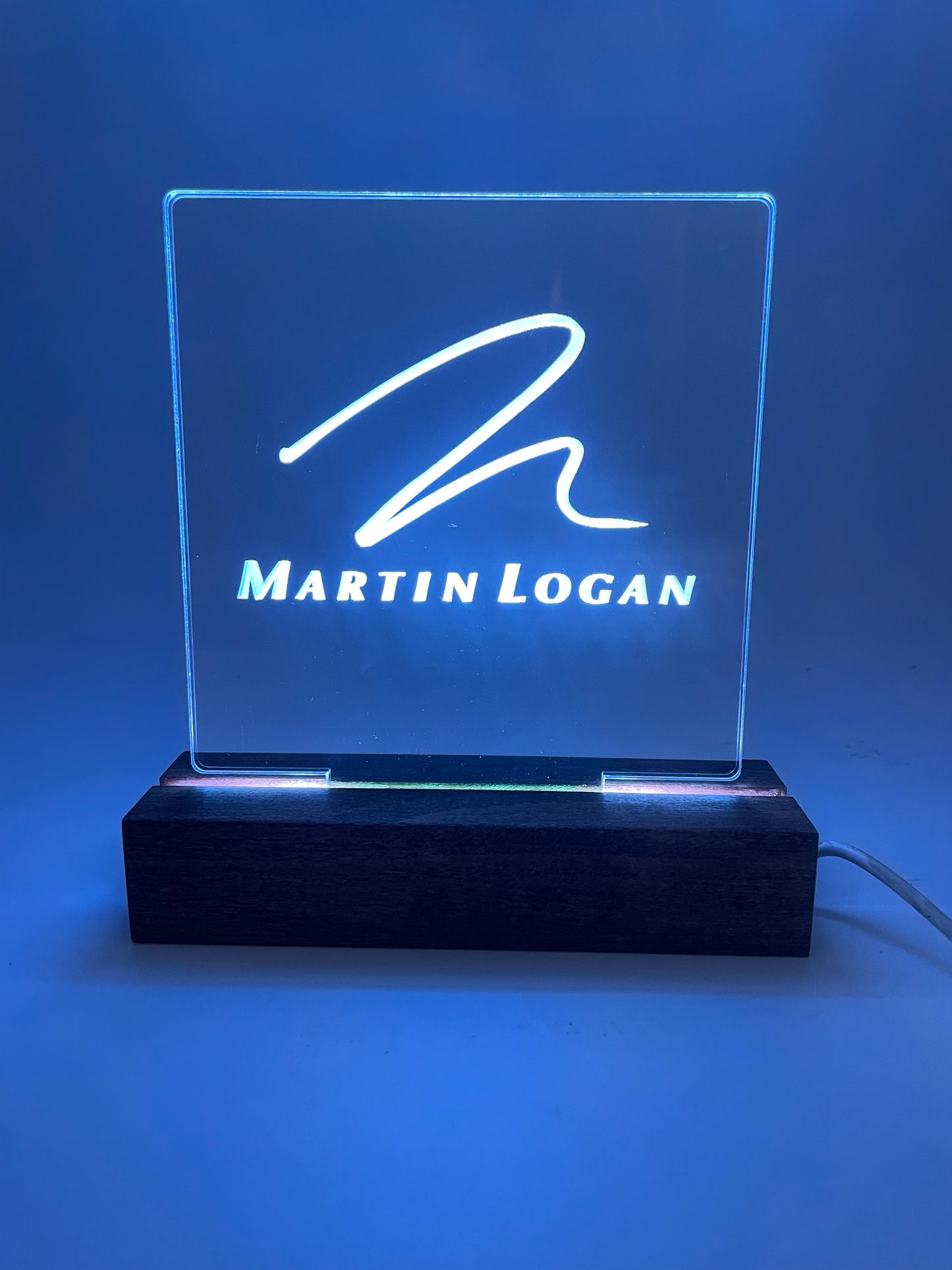LED Acrylic Music Decoration Sign Music Lovers Martin Logan