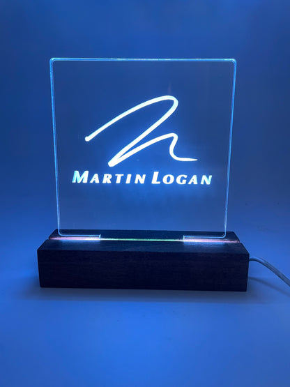 LED Acrylic Music Decoration Sign Music Lovers Martin Logan