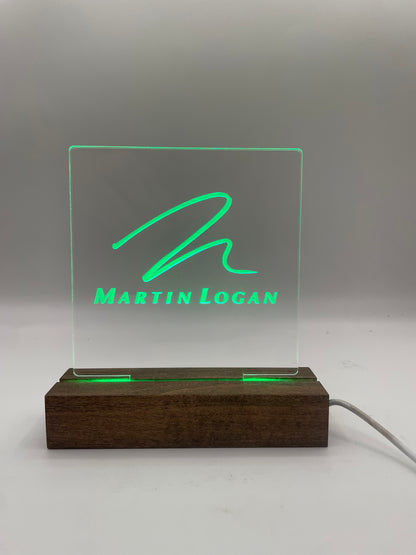 LED Acrylic Music Decoration Sign Music Lovers Martin Logan