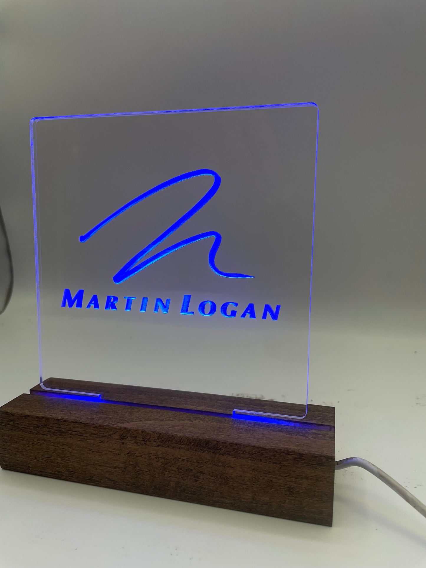 LED Acrylic Music Decoration Sign Music Lovers Martin Logan