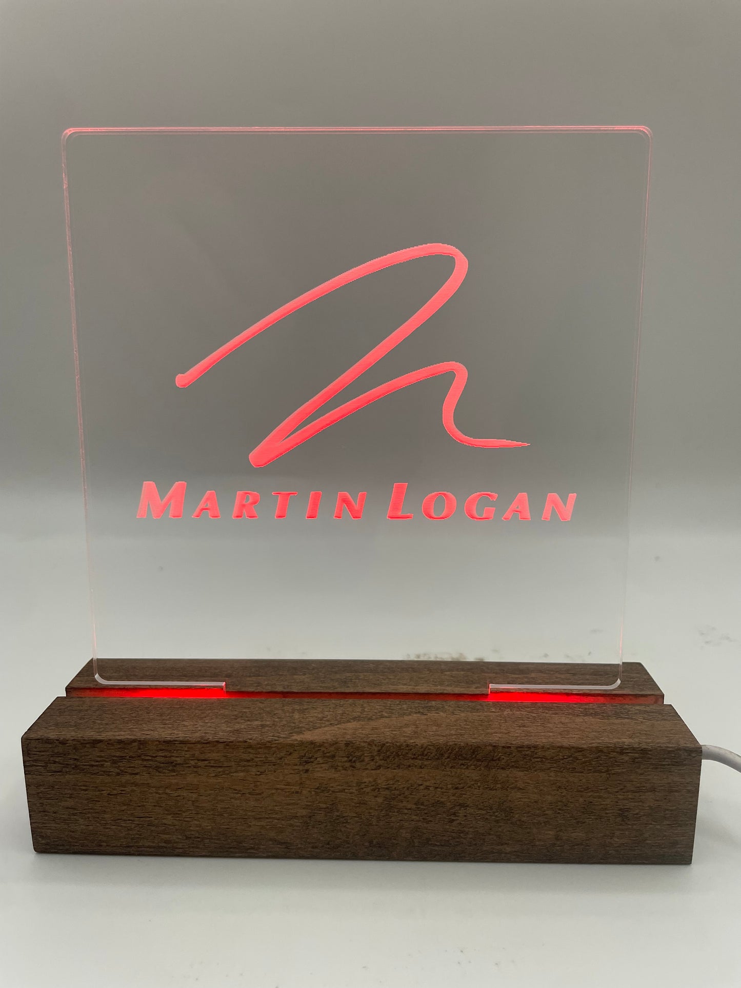LED Acrylic Music Decoration Sign Music Lovers Martin Logan