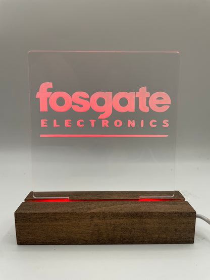 LED Acrylic Music Sign Audiophile Room Decoration fosgate