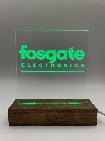 LED Acrylic Music Sign Audiophile Room Decoration fosgate