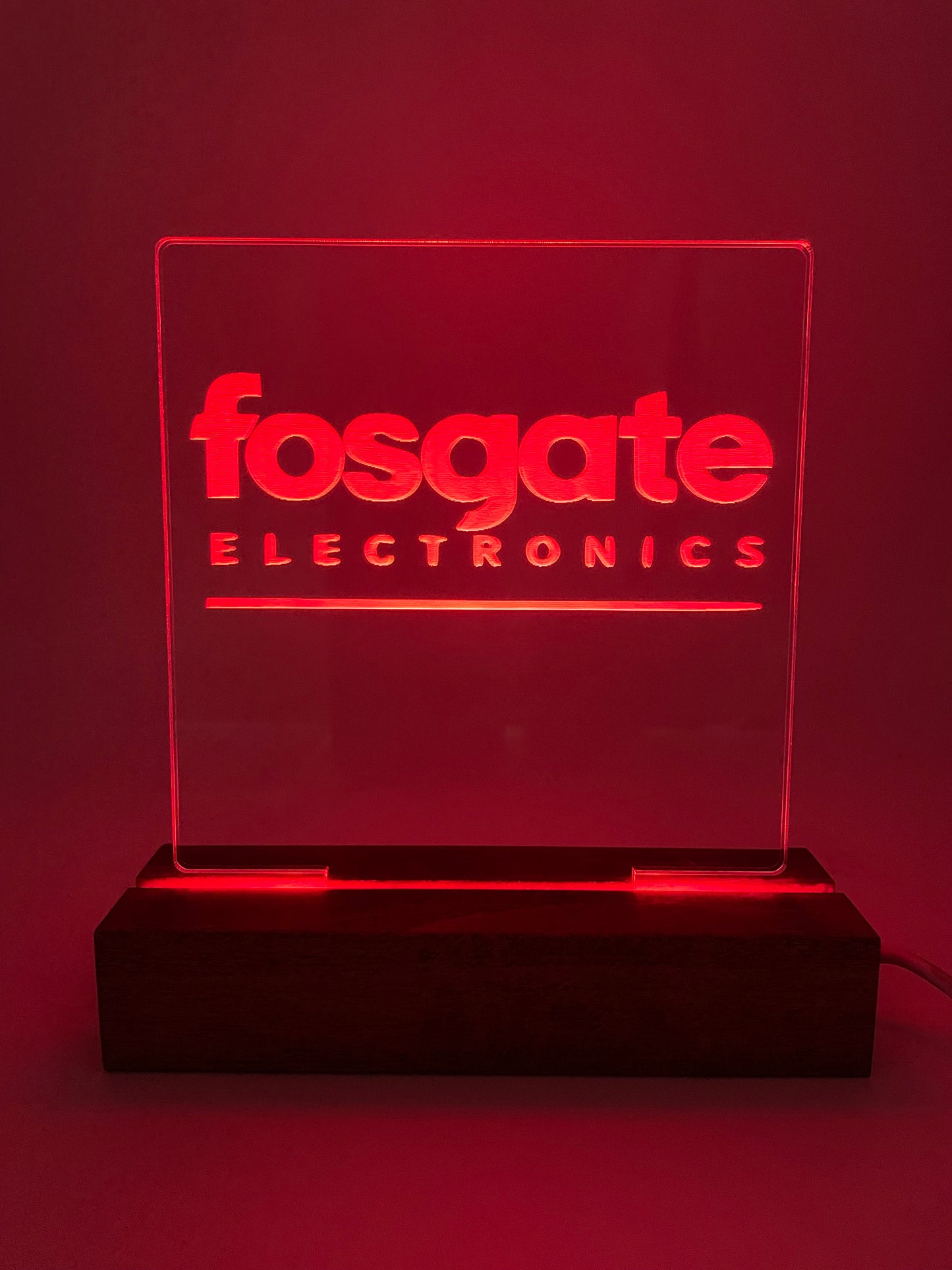 LED Acrylic Music Sign Audiophile Room Decoration fosgate