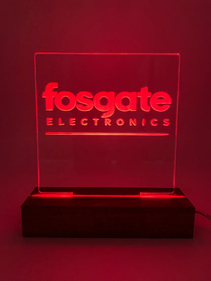 LED Acrylic Music Sign Audiophile Room Decoration fosgate