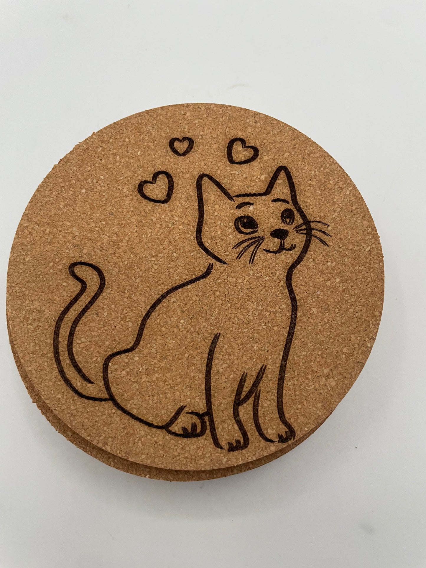 Cat Cork Coaster 6 Pack