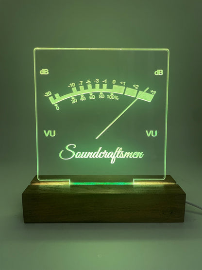LED Acrylic Music Sign VU Meter Soundcraftsmen Decoration