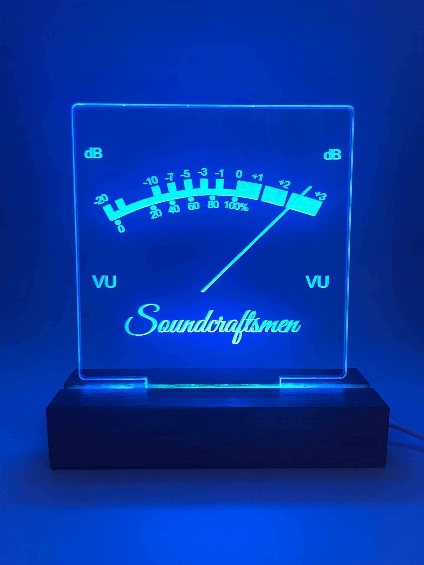 LED Acrylic Music Sign VU Meter Soundcraftsmen Decoration