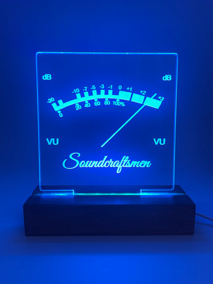LED Acrylic Music Sign VU Meter Soundcraftsmen Decoration