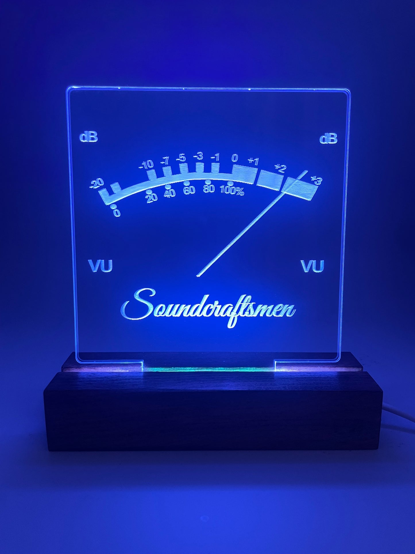 LED Acrylic Music Sign VU Meter Soundcraftsmen Decoration