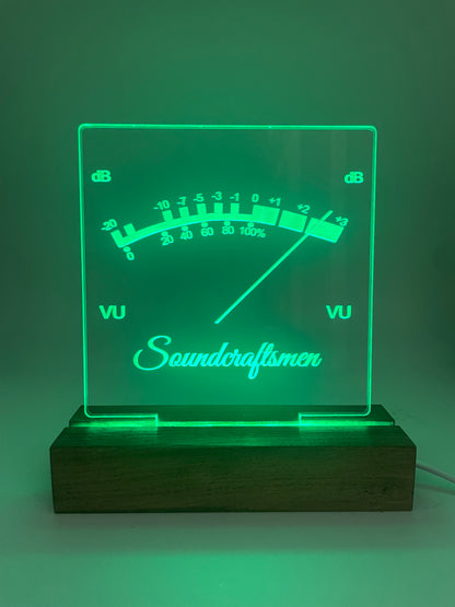 LED Acrylic Music Sign VU Meter Soundcraftsmen Decoration