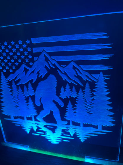 LED Acrylic Big Foot Sign