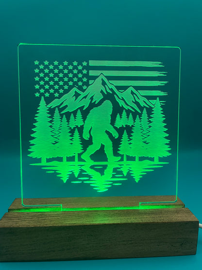 LED Acrylic Big Foot Sign