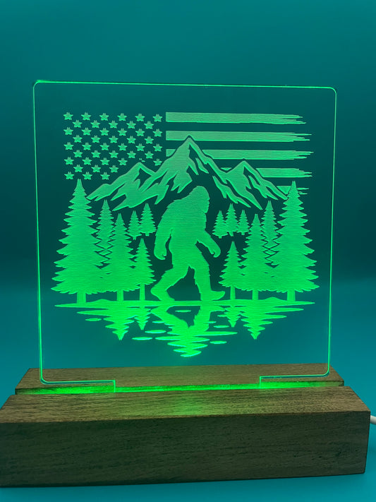 LED Acrylic Big Foot Sign