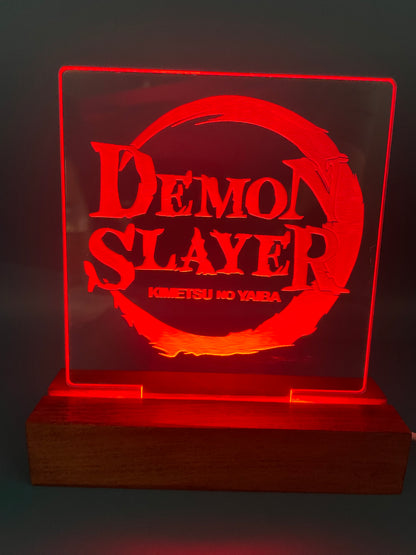 LED Acrylic Demon Slayer Decorative Sign