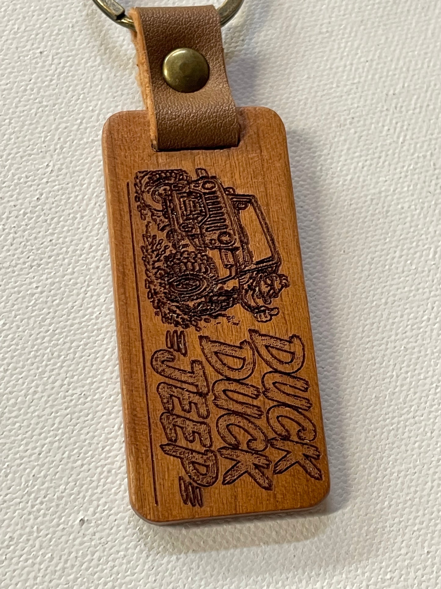 Wood Keychain Laser Engraved Off Road Lovers