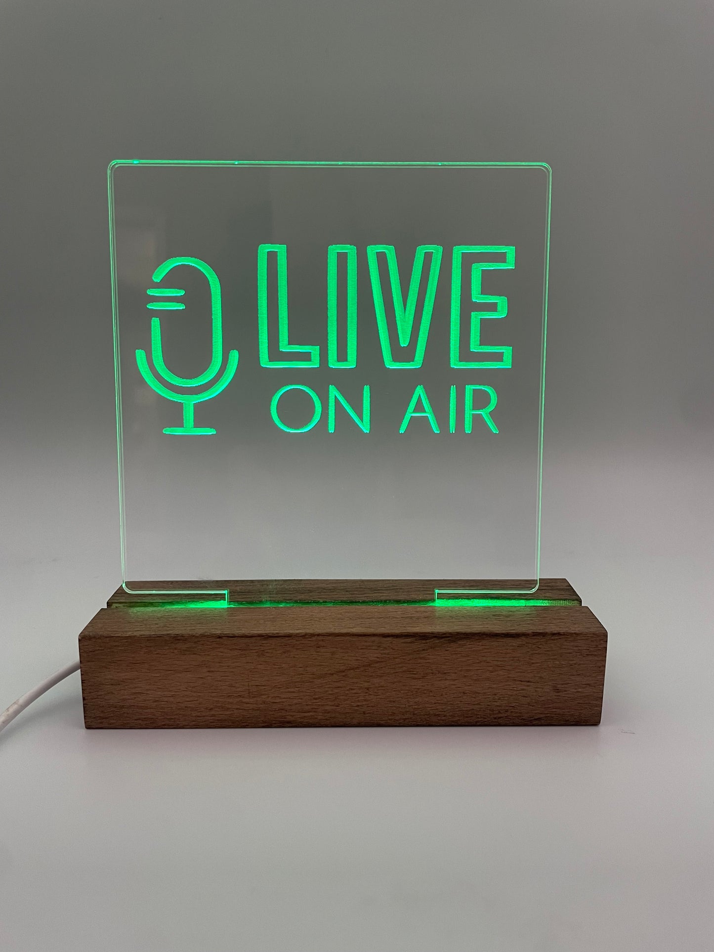LED Acrylic Live On Air Music Lovers Sign