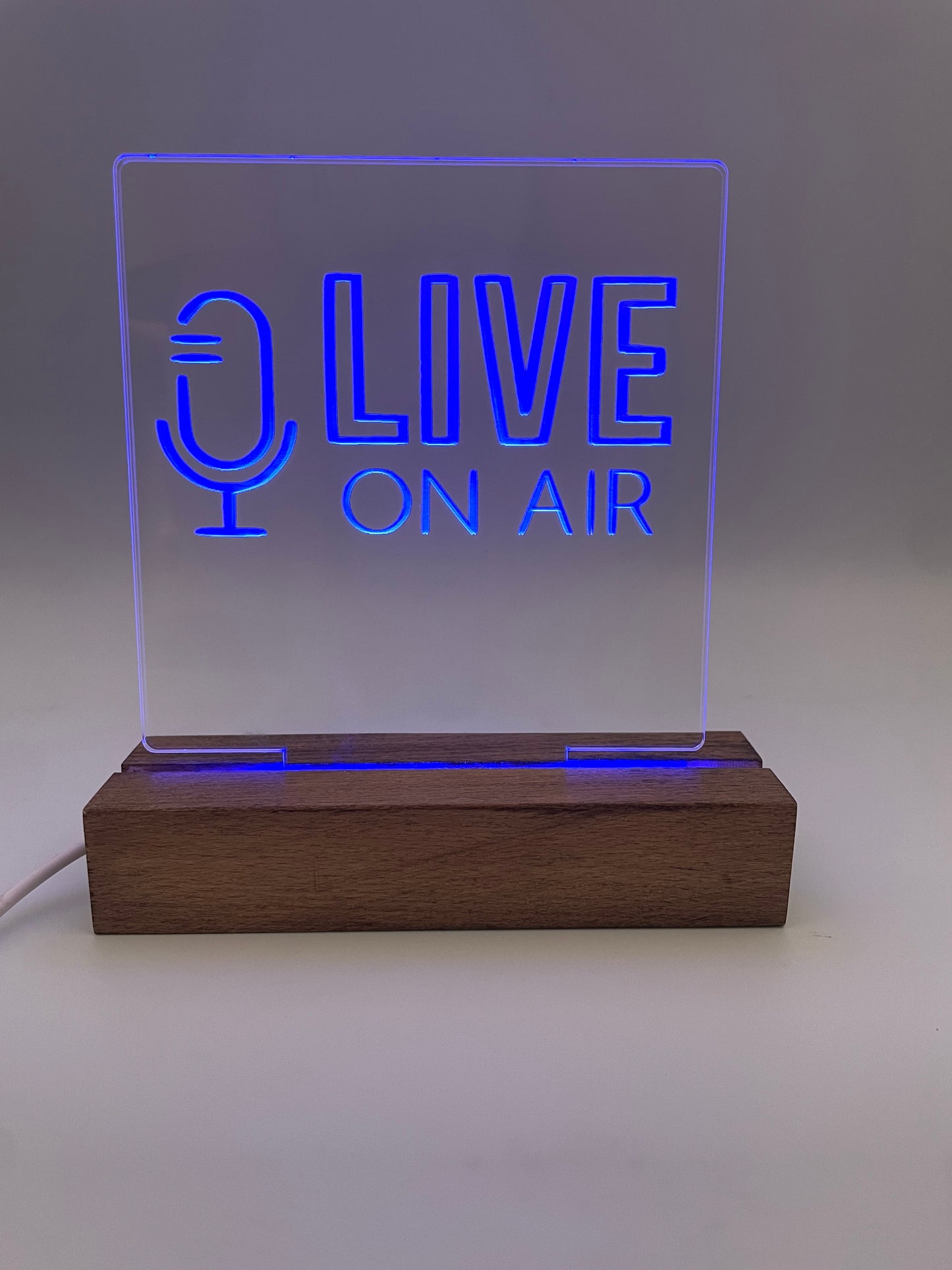 LED Acrylic Live On Air Music Lovers Sign
