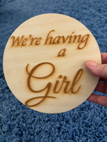 Gender Reveal Photo Prop