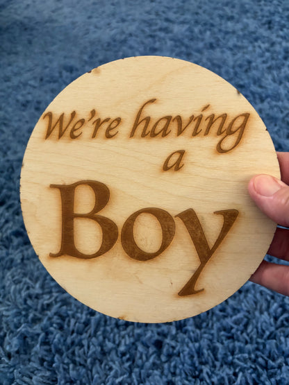 Gender Reveal Photo Prop