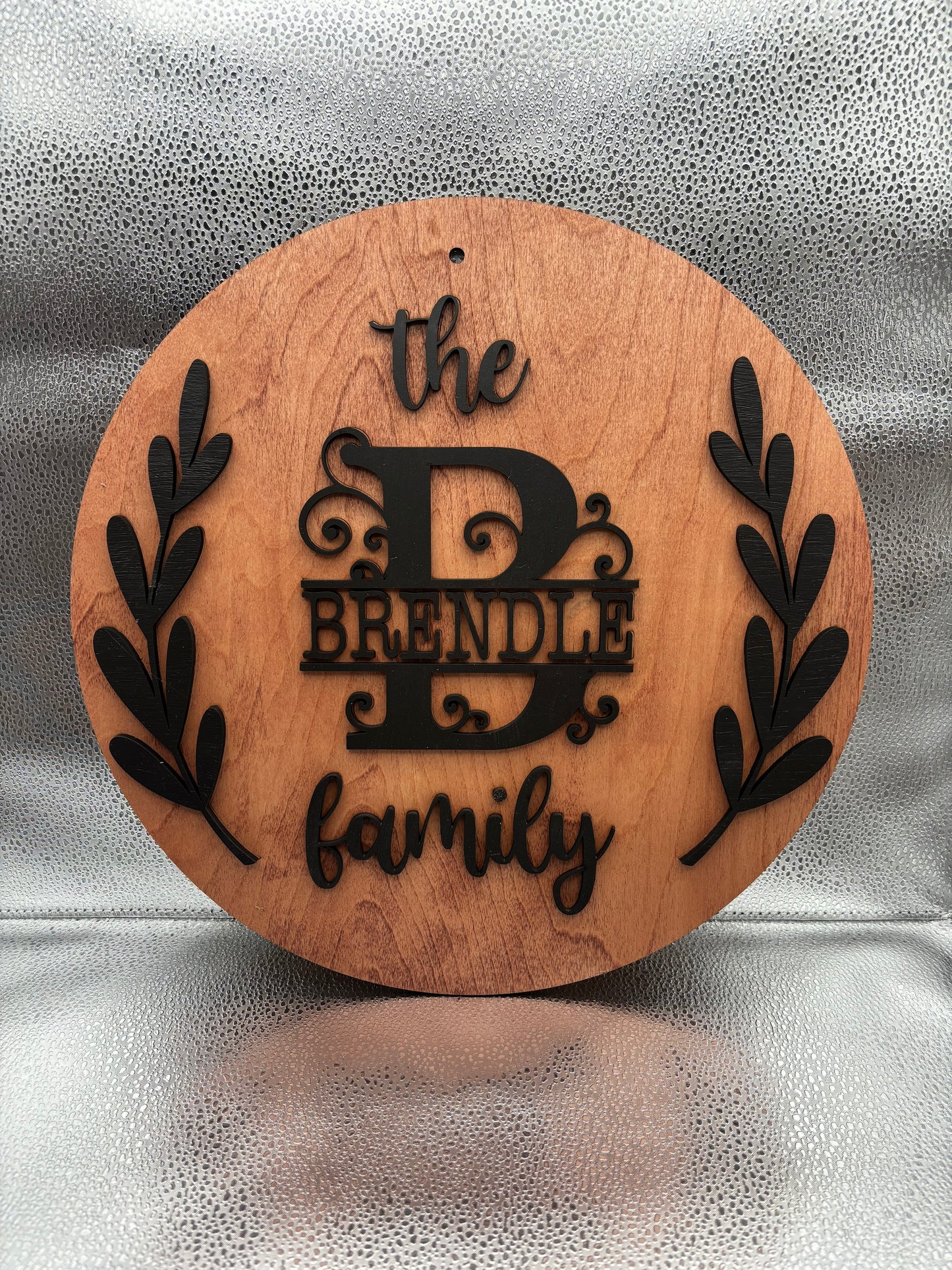 Personalized Split Monogram Name Sign