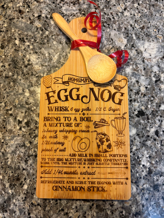 Mini Cutting Board - Egg Nog Recipe