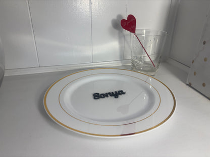 Personalized Place Setting for Wedding Reception/Party