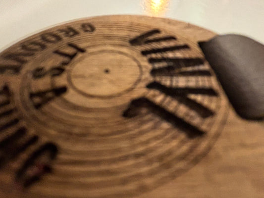 Music Vinyl Record Keychain