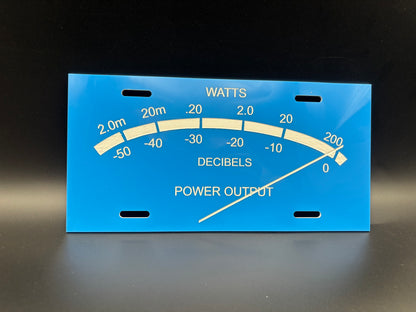 Music Stereo Audiophile Meter Car Tag