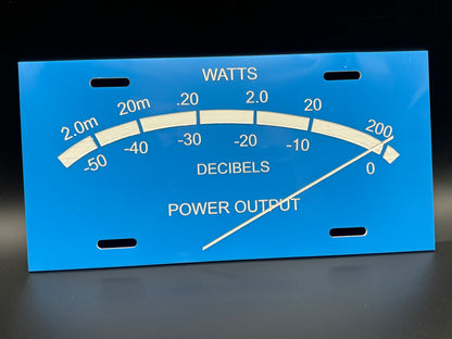 Music Stereo Audiophile Meter Car Tag