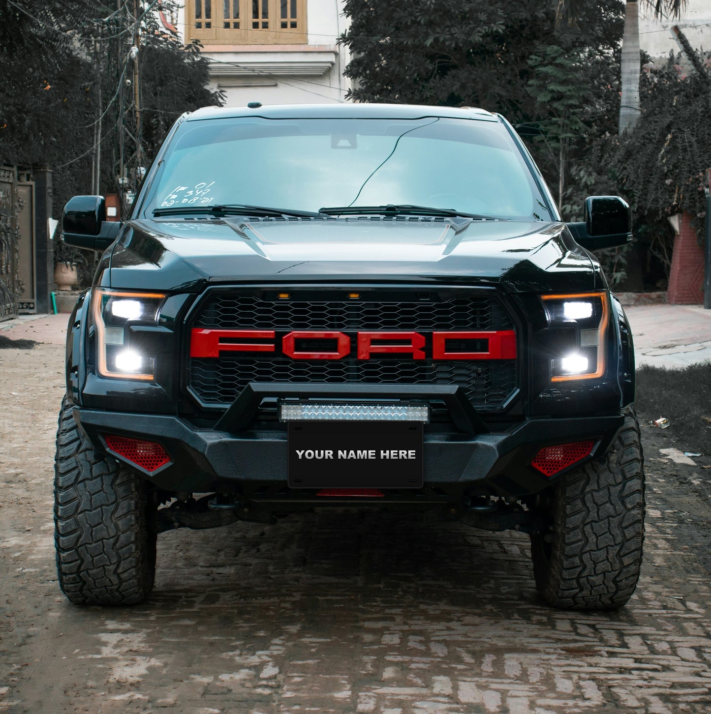 Custom Black License Plate Personalize With Your Name or Phrase